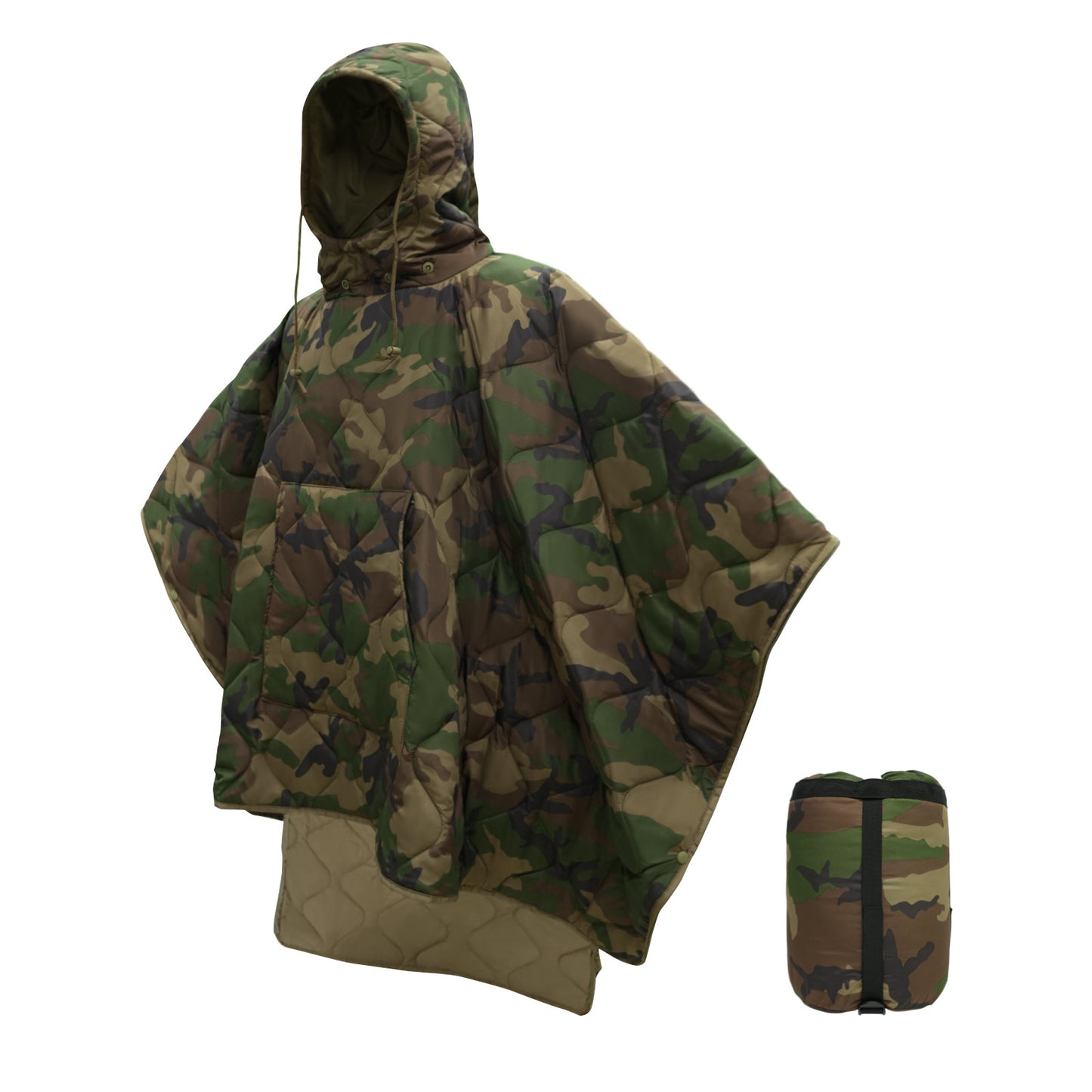 Camouflage sleeping bag