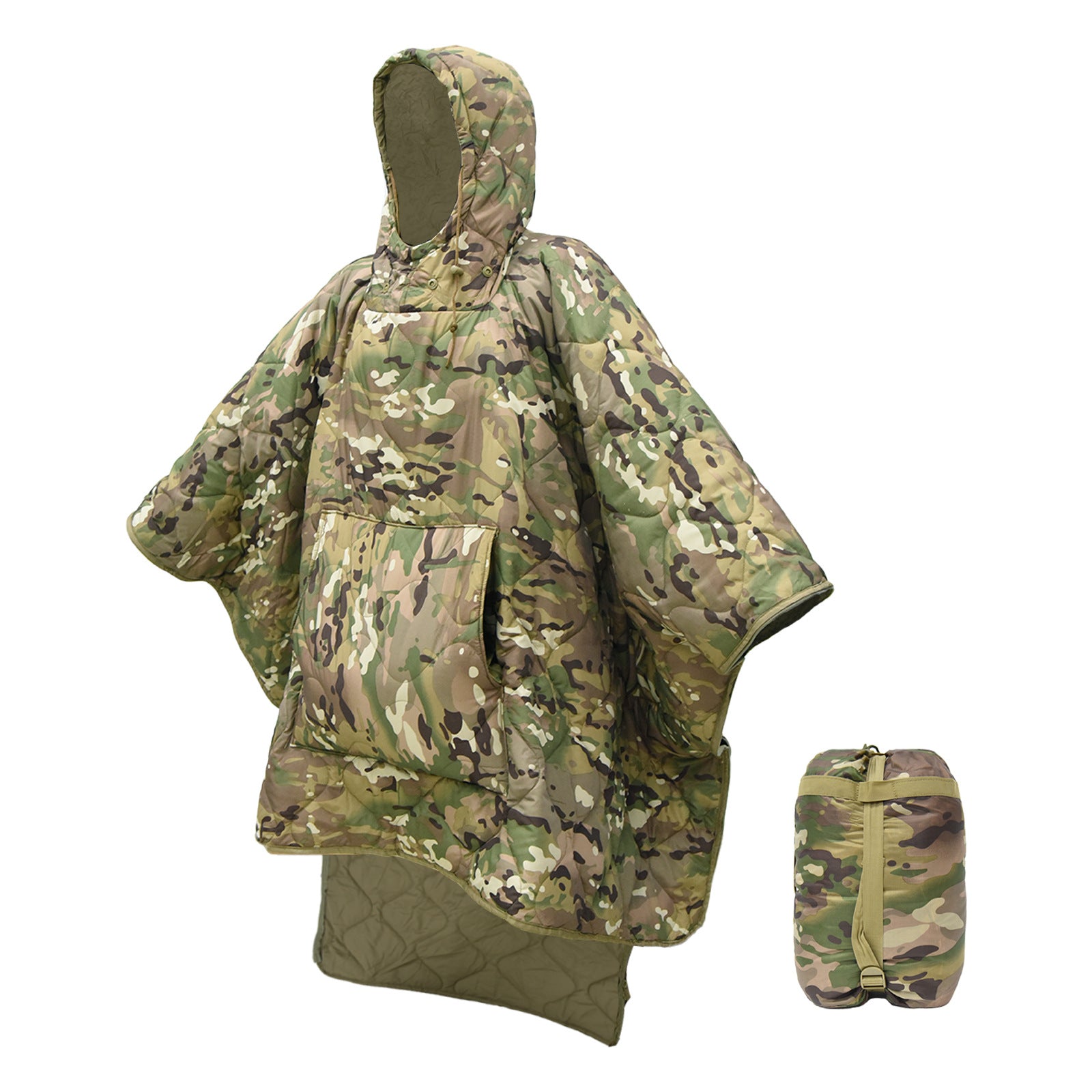 Camouflage sleeping bag