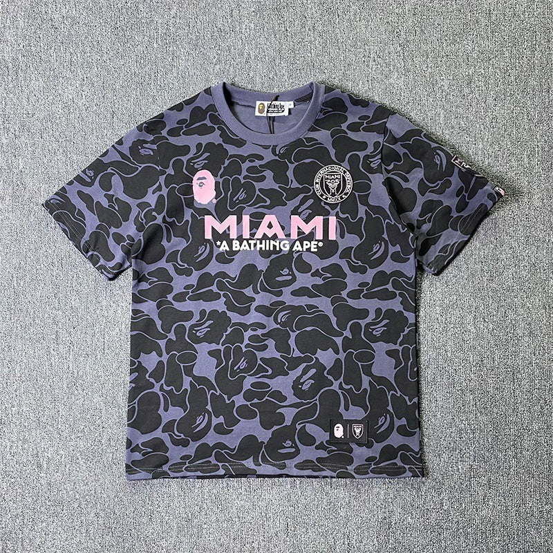 Camouflage sports short sleeve shirt