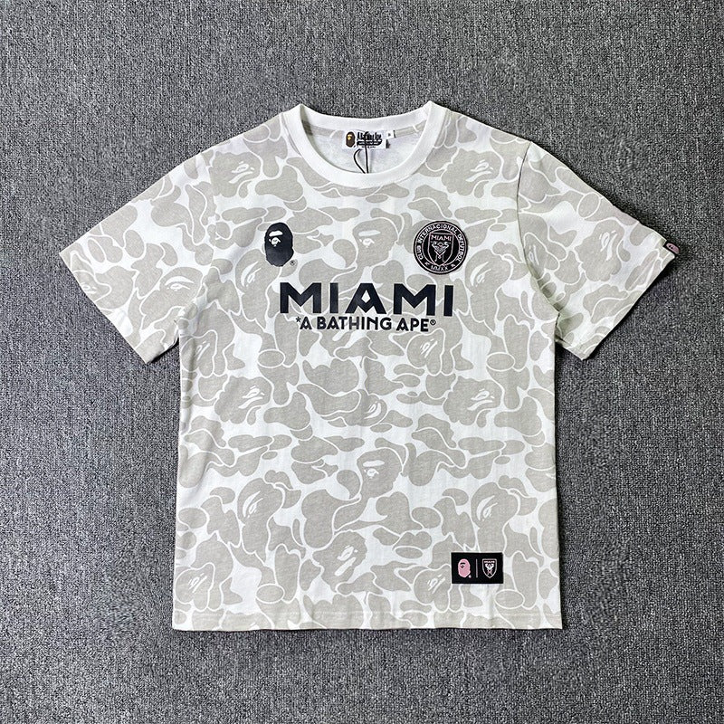 Camouflage sports short sleeve shirt
