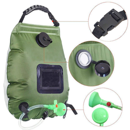 Camping shower bag