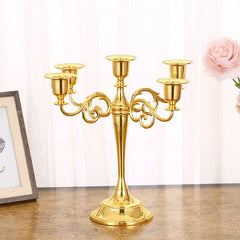 Five golden candlesticks
