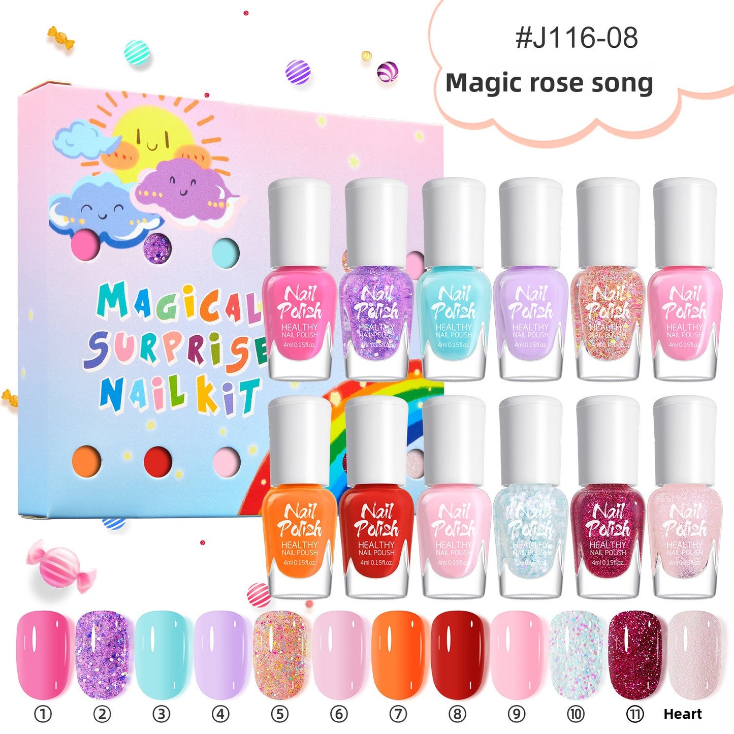 Candy Color Children Nail Polish