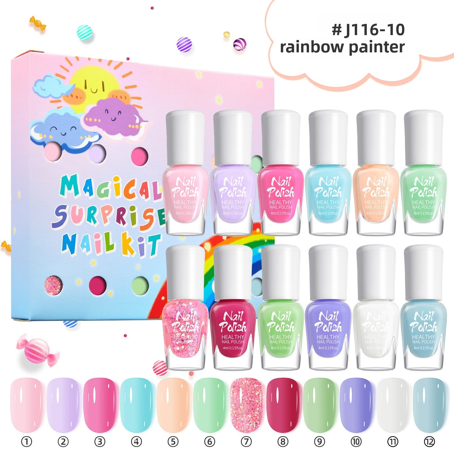 Candy Color Children Nail Polish