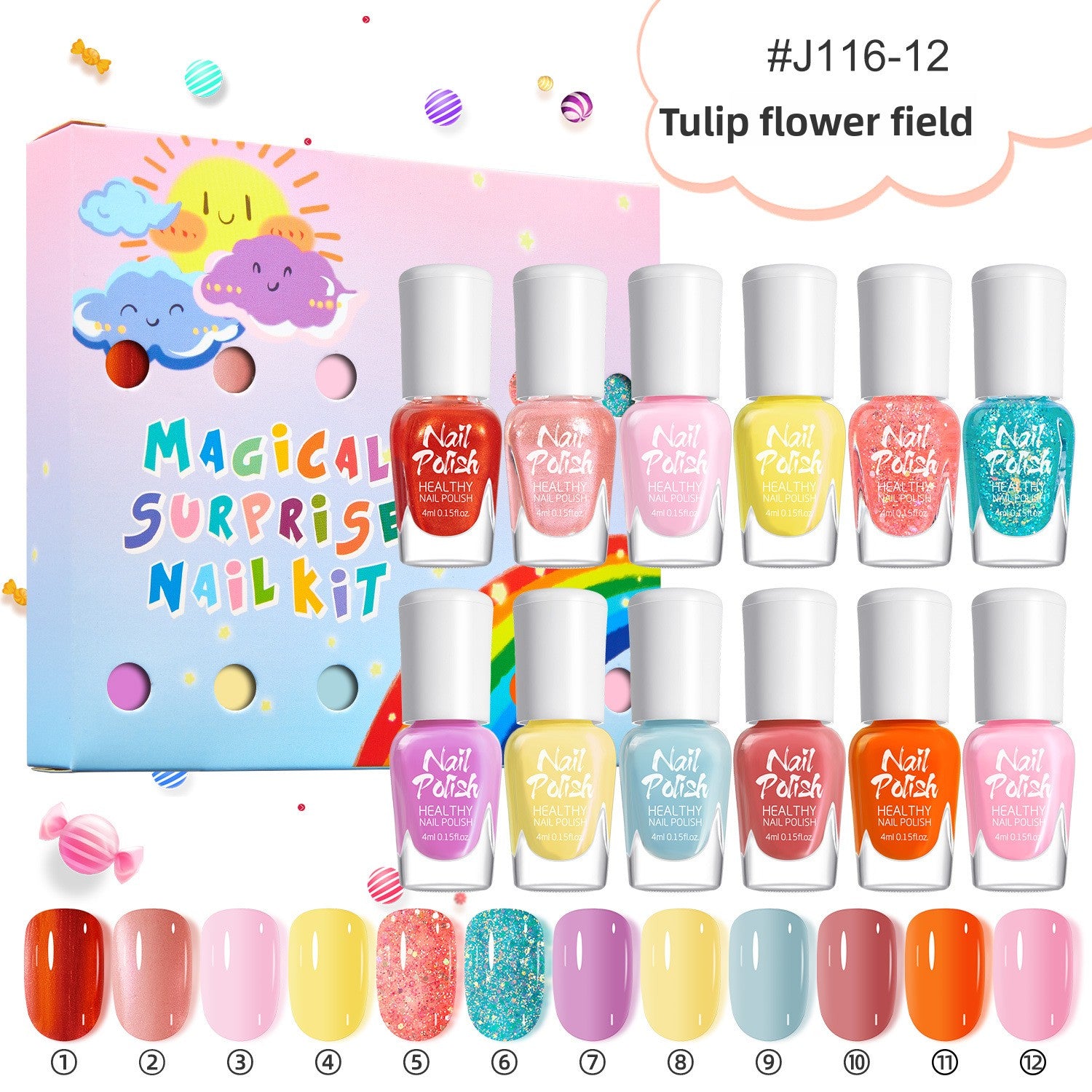Candy Color Children Nail Polish