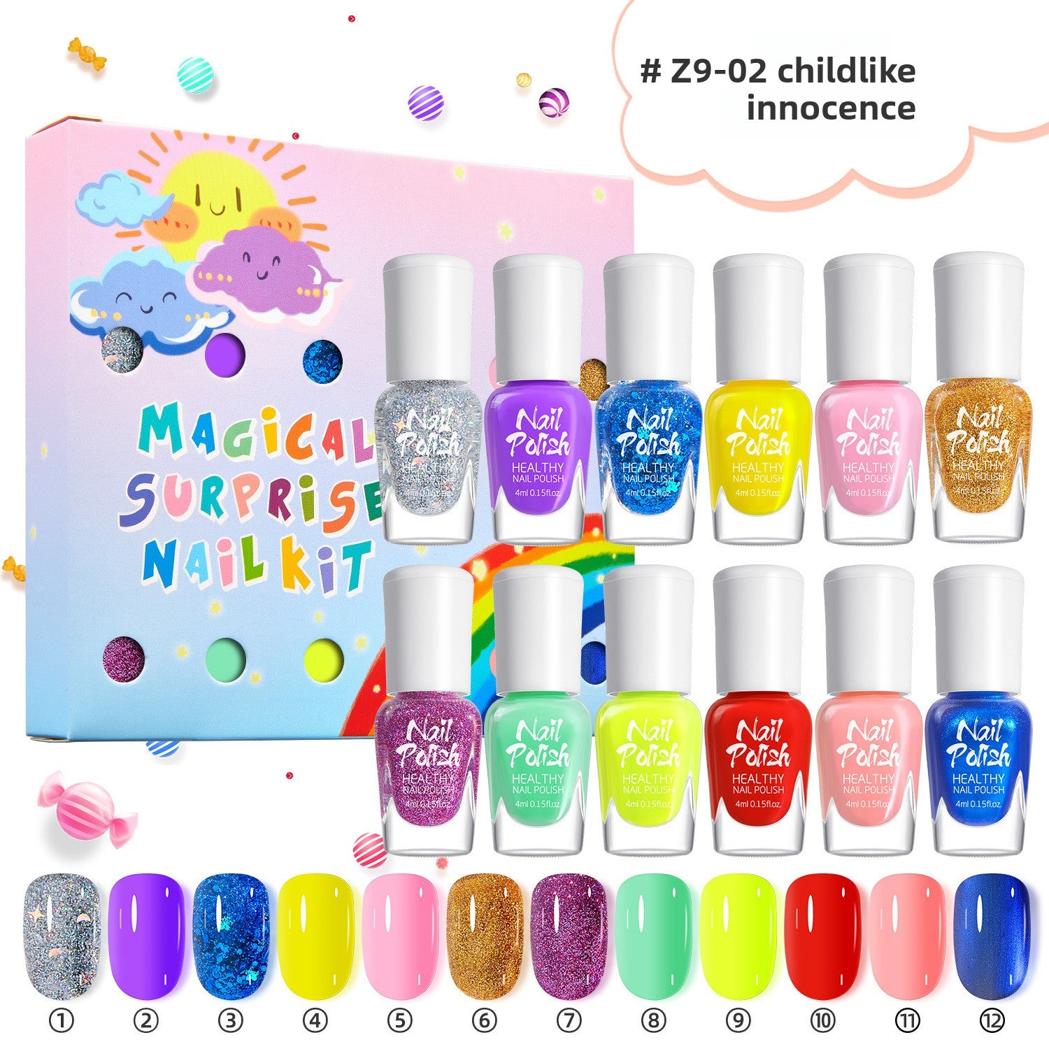 Candy Color Children Nail Polish