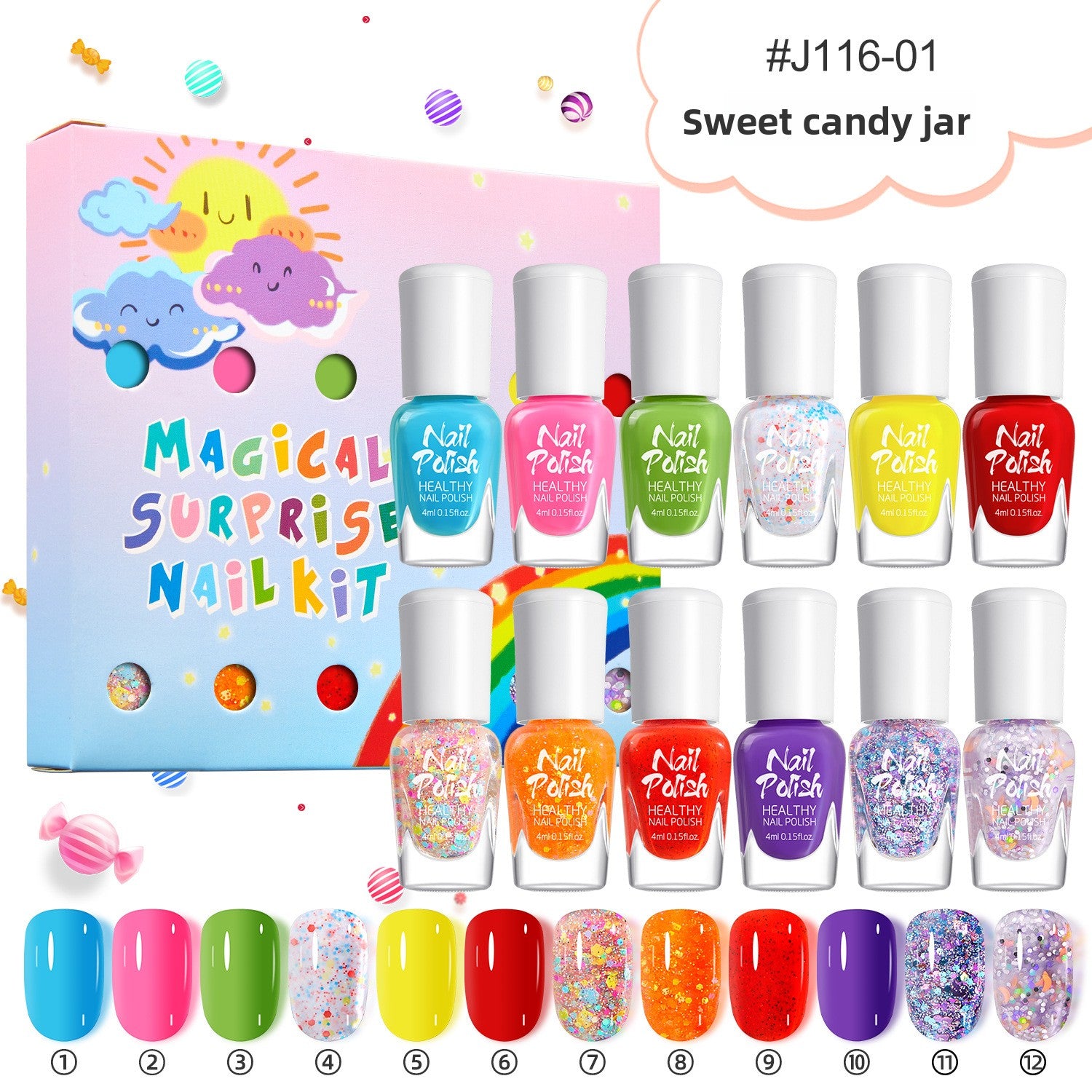 Candy Color Children Nail Polish