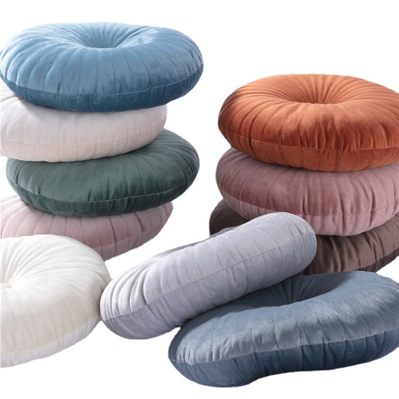 Candy-colored round pumpkin pillow