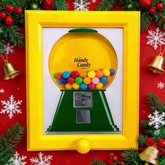 Candy photo frame yellow