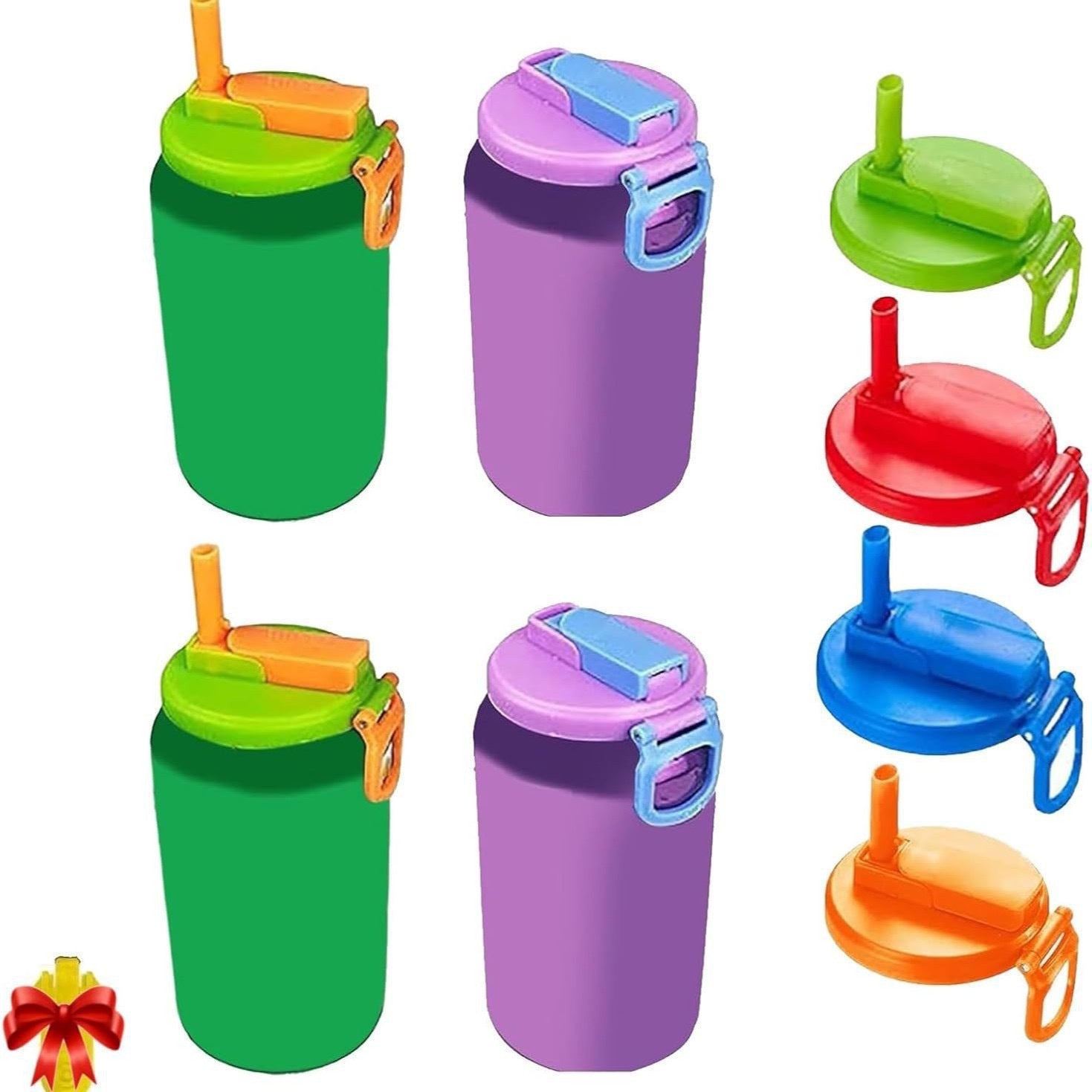 Canned drink straw cap