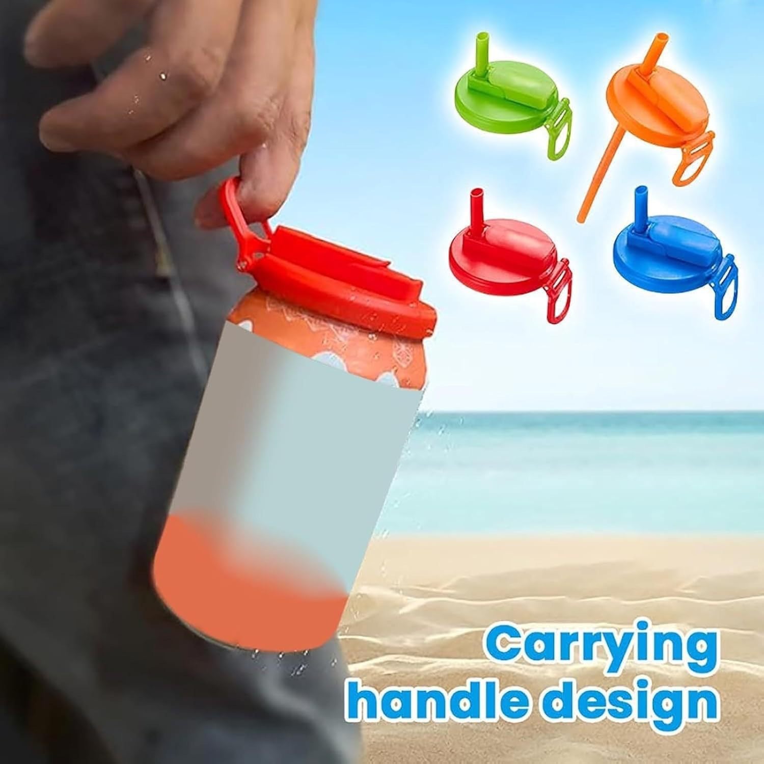 Canned drink straw cap