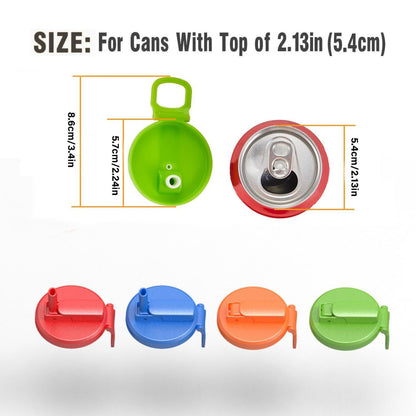 Canned drink straw cap