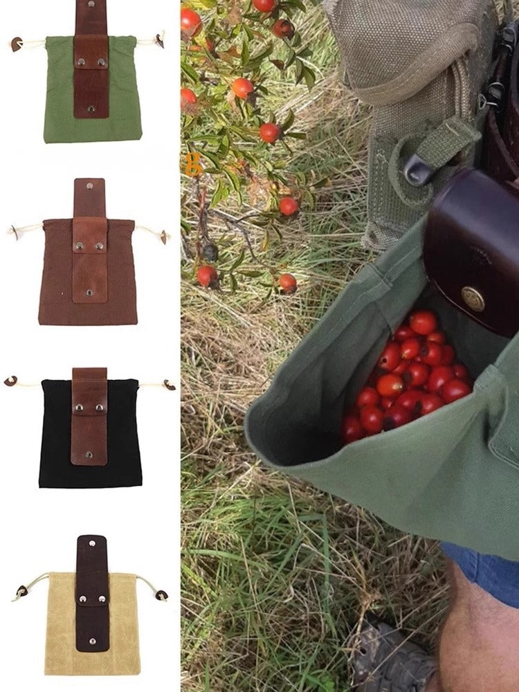 Canvas foraging bag