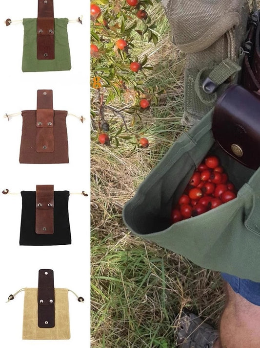 Canvas foraging bag