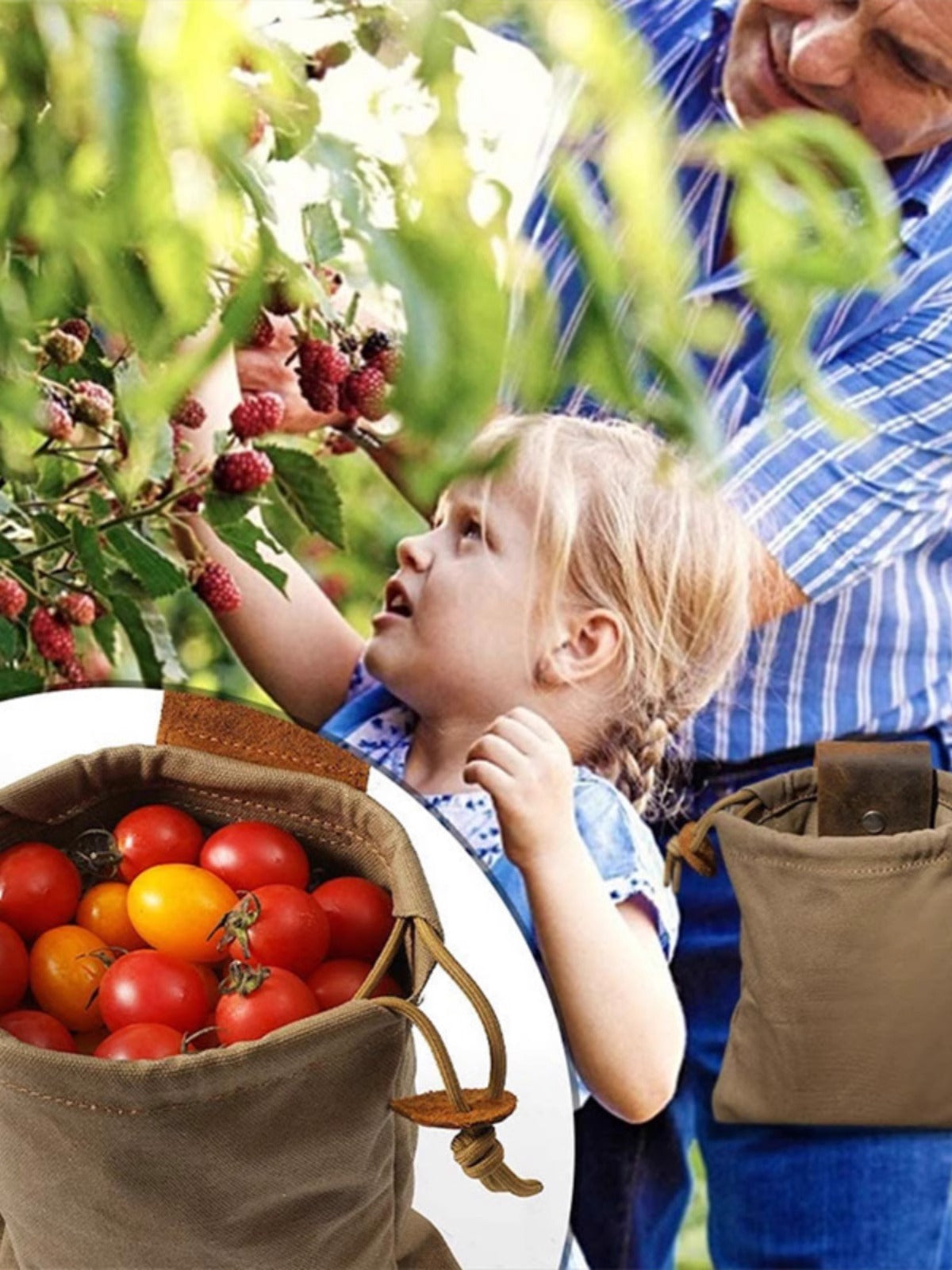 Canvas foraging bag