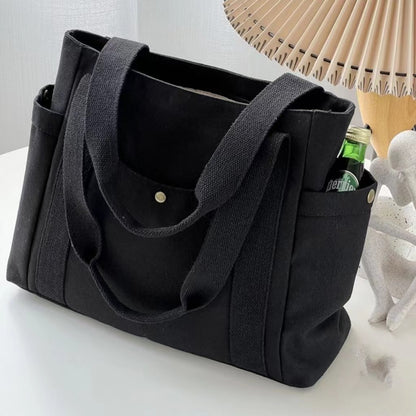 Canvas large-capacity handbag