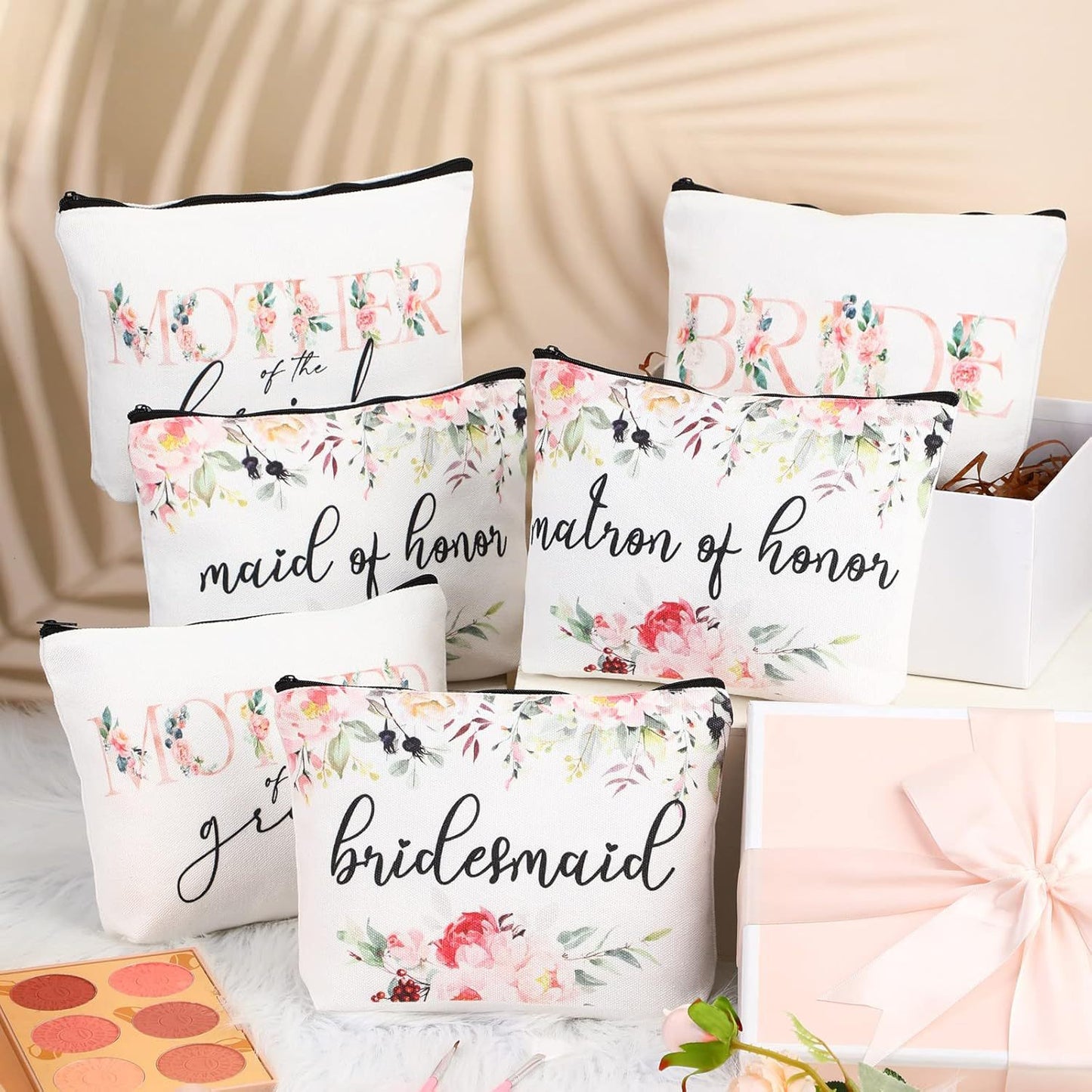 Canvas makeup bag