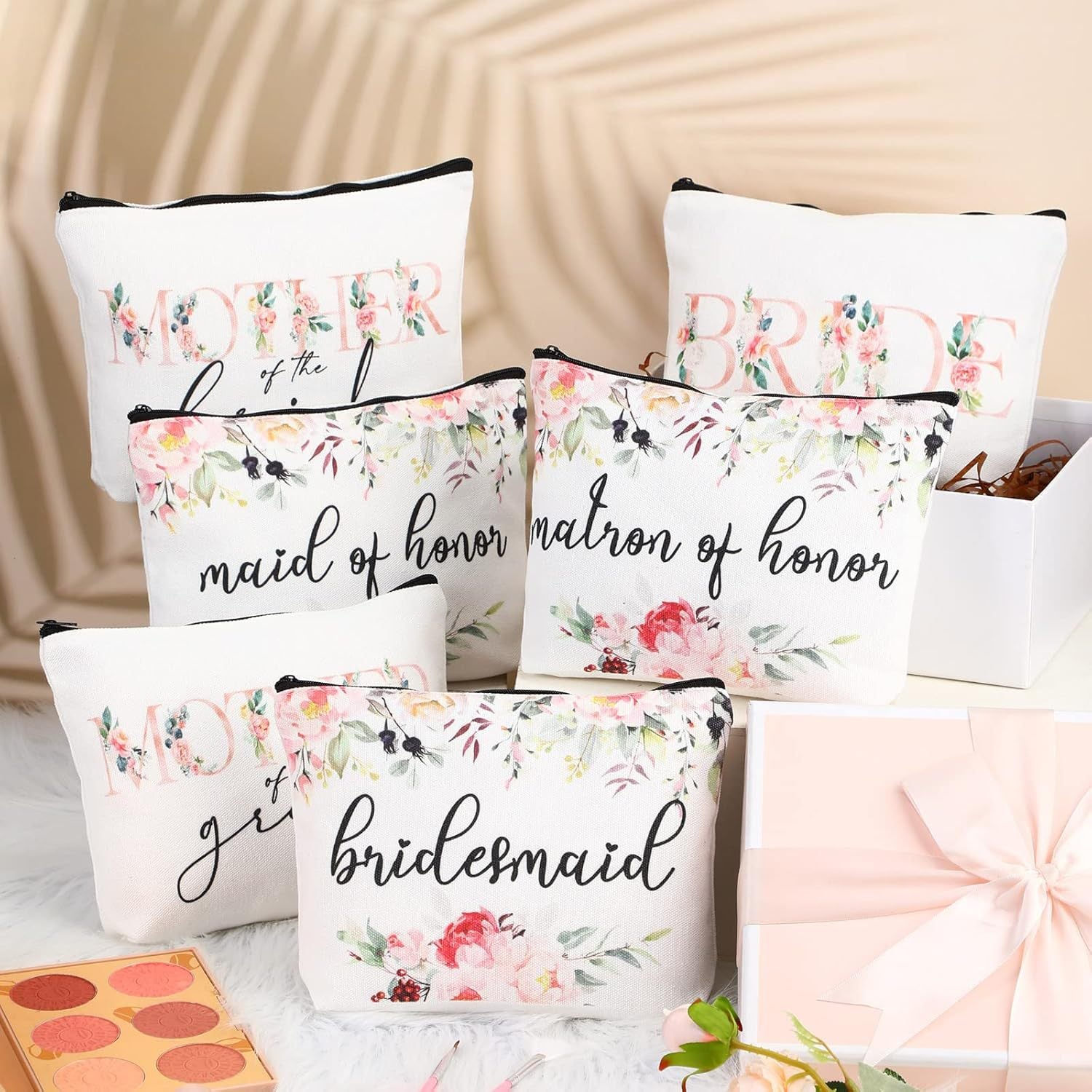 Canvas makeup bag