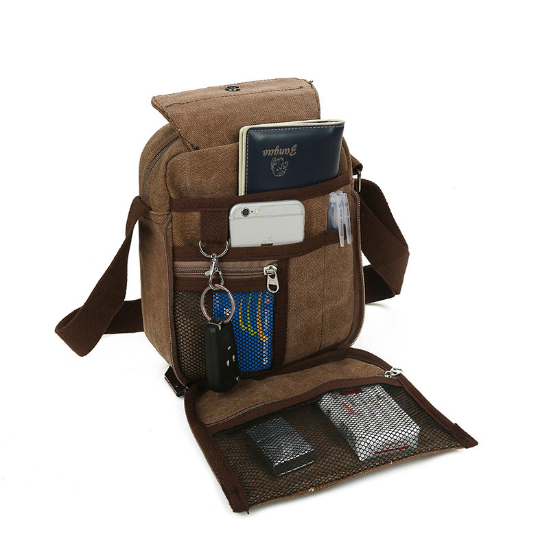 canvas messenger bag