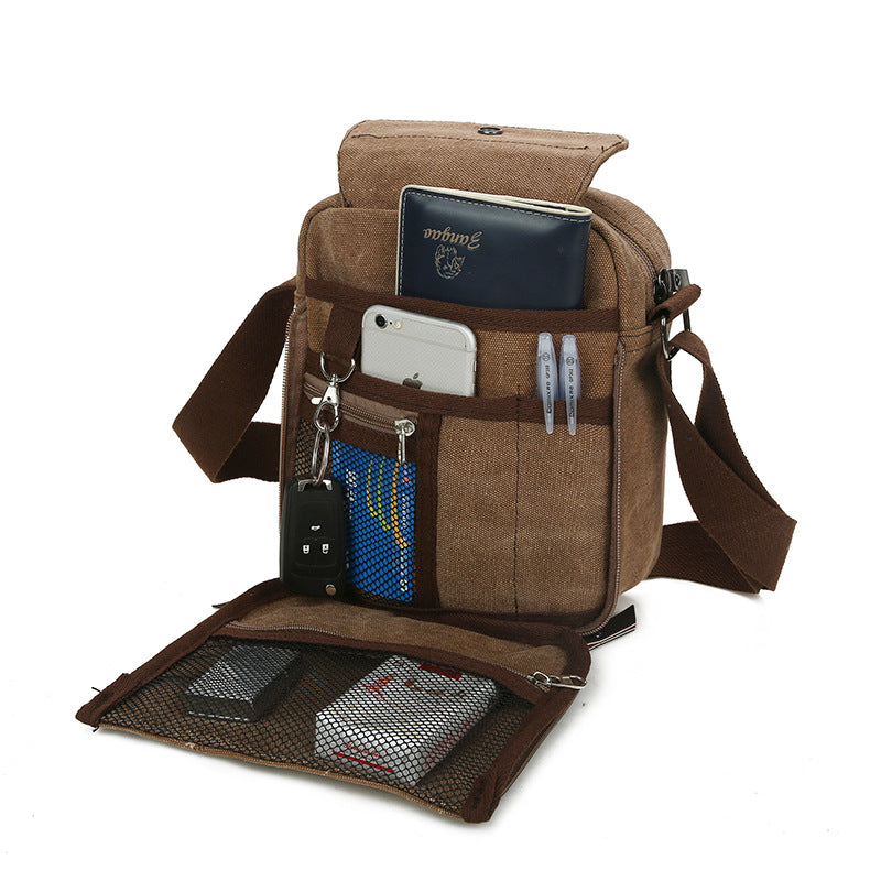 canvas messenger bag