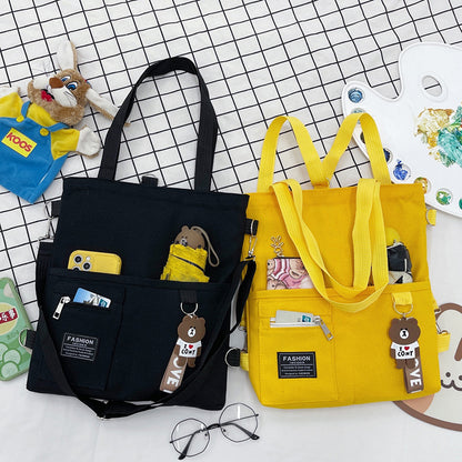 canvas shoulder bag