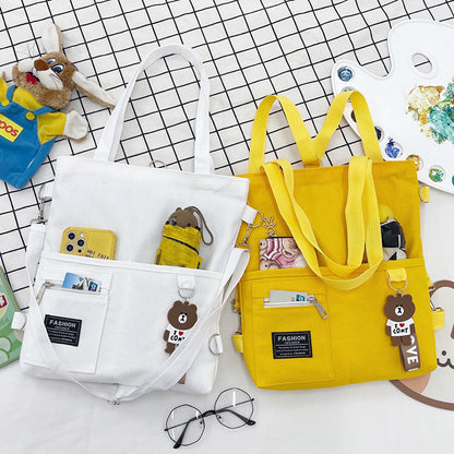 canvas shoulder bag