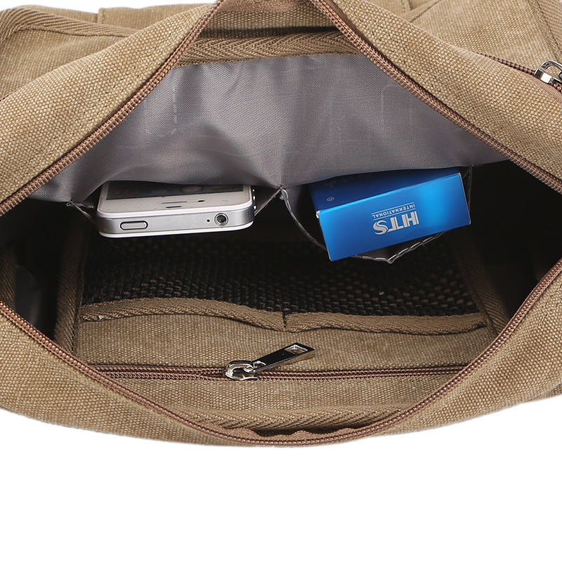 canvas shoulder bag