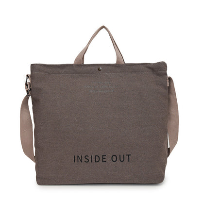 Canvas shoulder bag