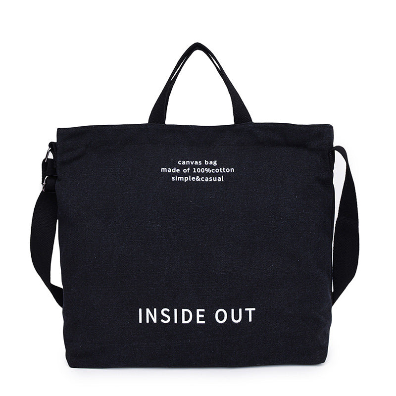 Canvas shoulder bag