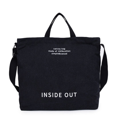 Canvas shoulder bag