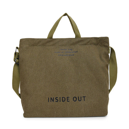 Canvas shoulder bag