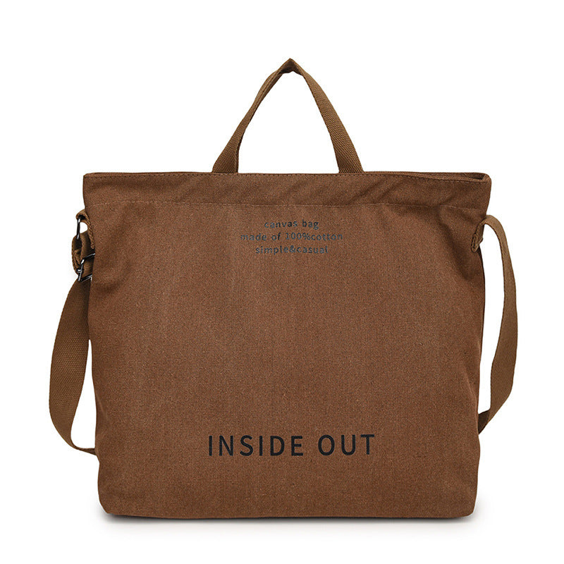 Canvas shoulder bag