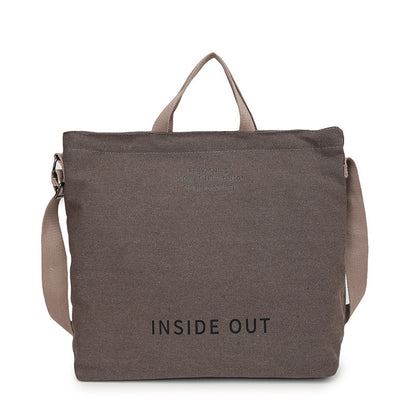 Canvas shoulder bag