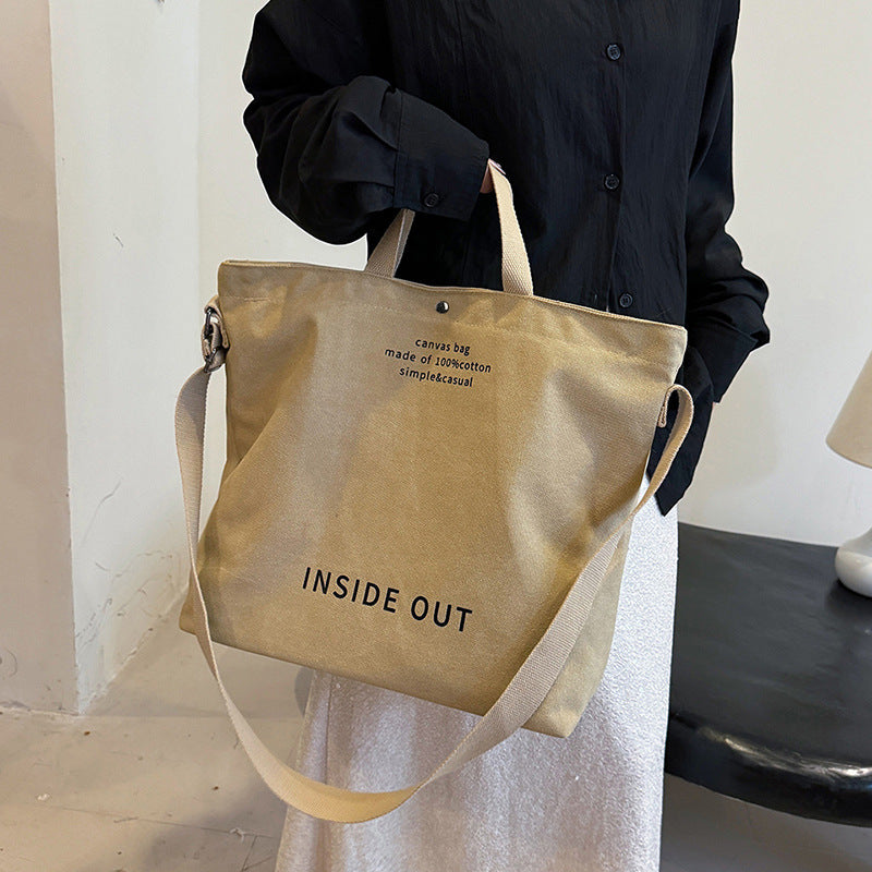 Canvas shoulder bag