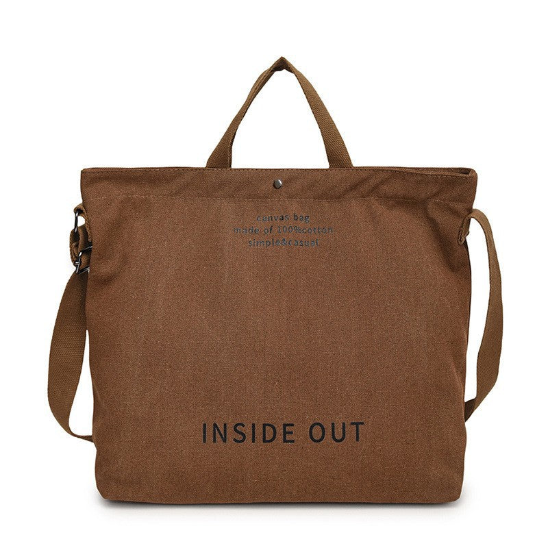 Canvas shoulder bag