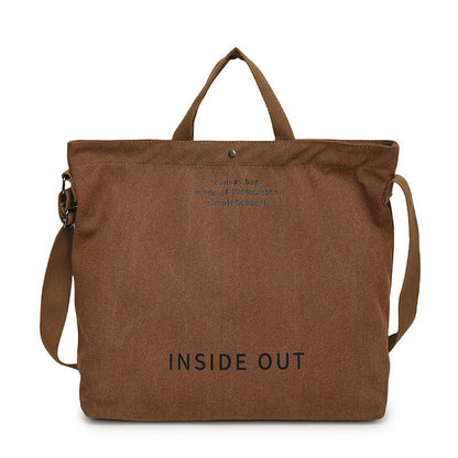 Canvas shoulder bag
