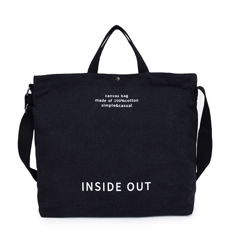 Canvas shoulder bag