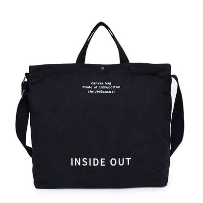 Canvas shoulder bag