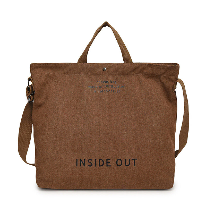 Canvas shoulder bag