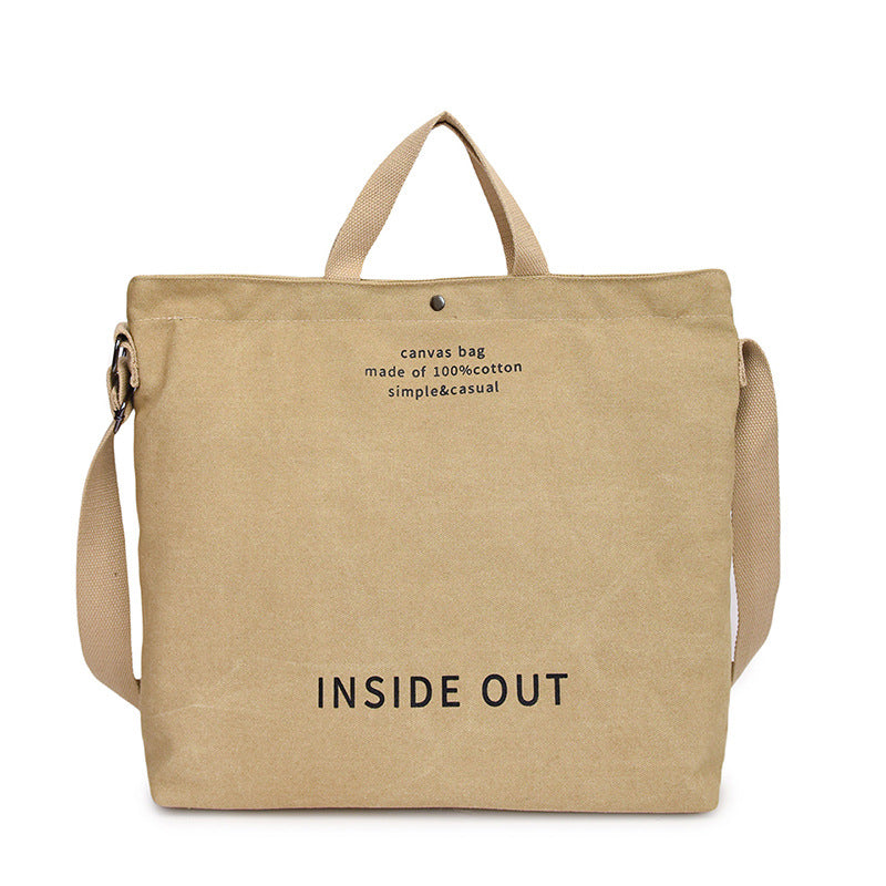 Canvas shoulder bag
