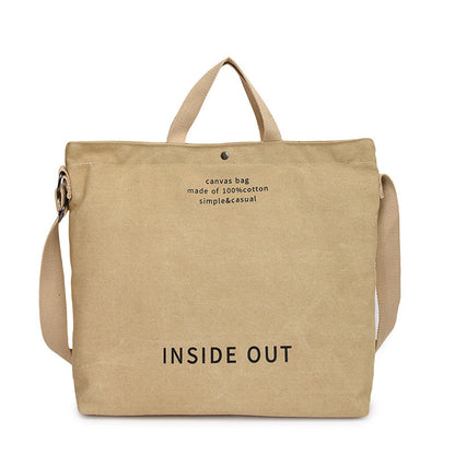 Canvas shoulder bag