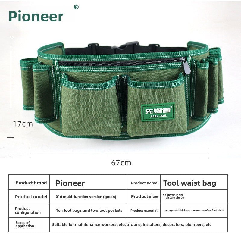 Canvas tool pouch