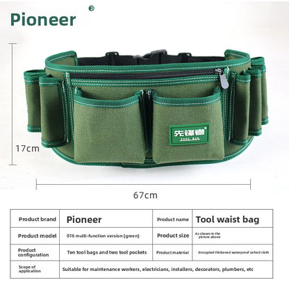 Canvas tool pouch