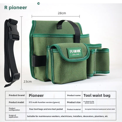Canvas tool pouch
