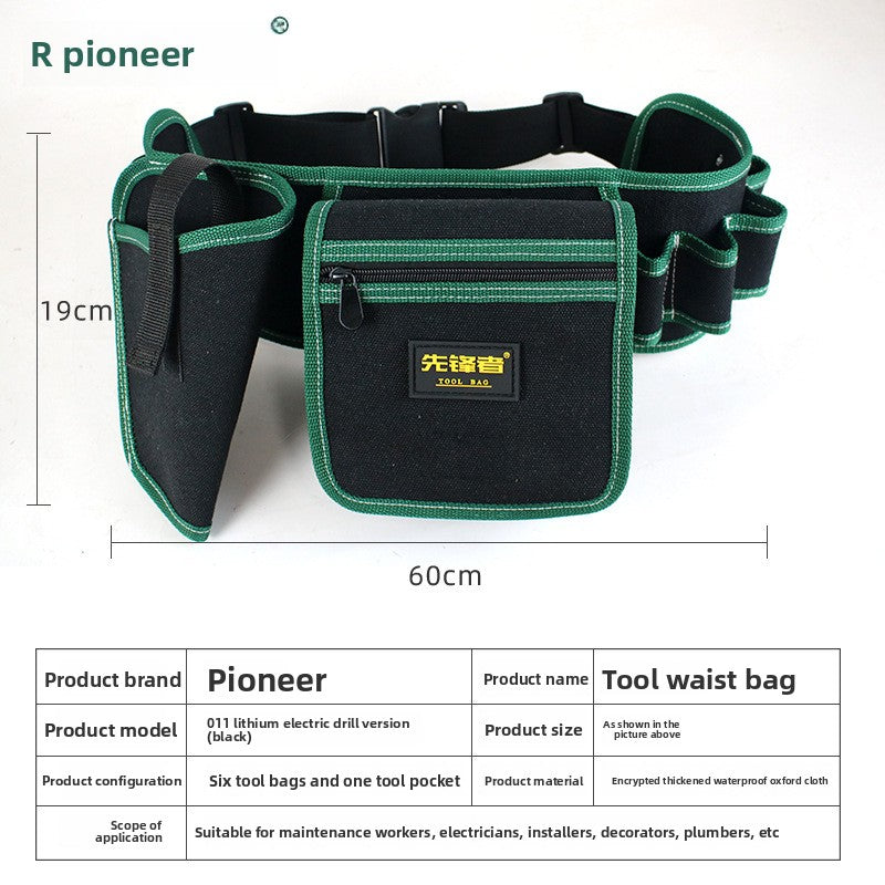 Canvas tool pouch