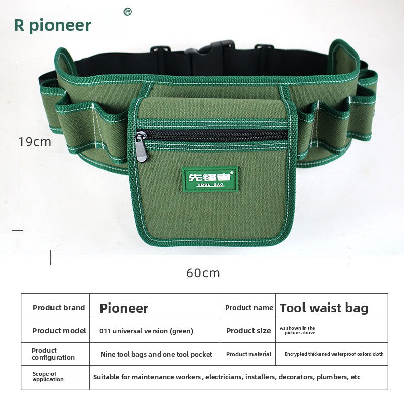 Canvas tool pouch