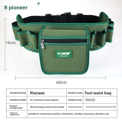 Canvas tool pouch