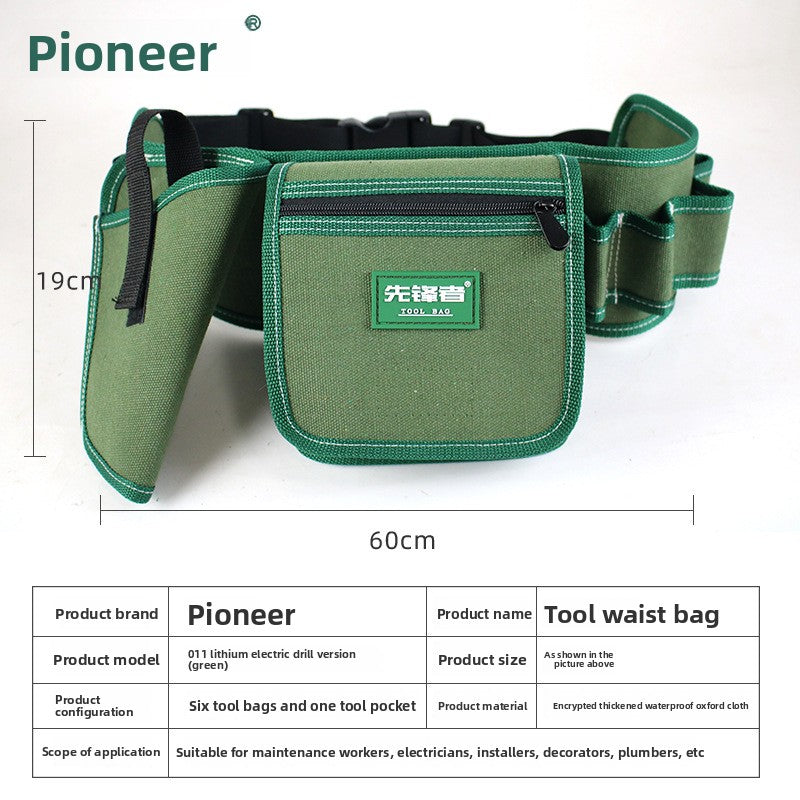 Canvas tool pouch