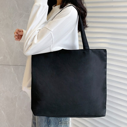 Canvas Tote Bag with Trendy Prints