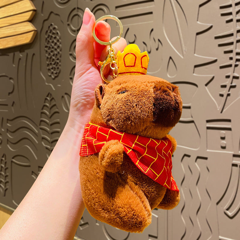 Capibara plush keychain